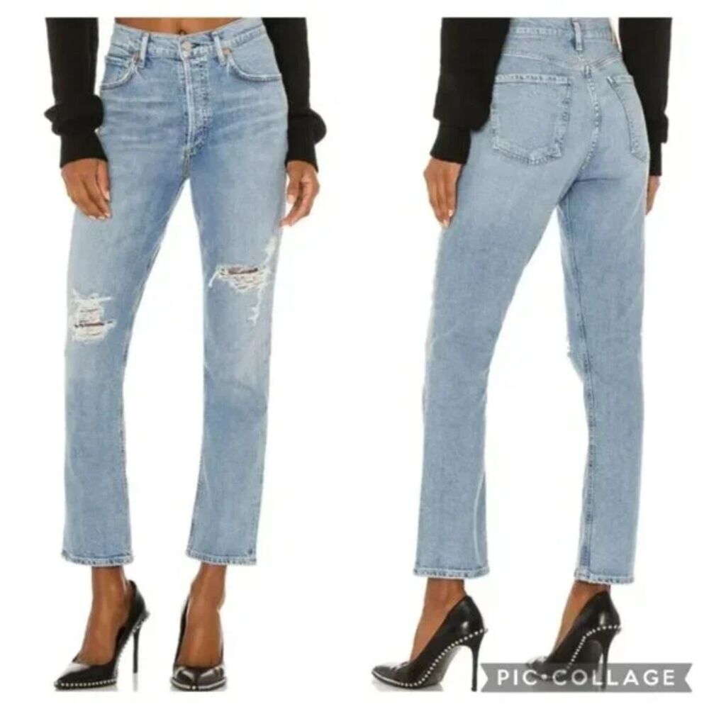 Citizens Of Humanity Premium Vintage High-Rise Charlotte Distressed Straight 30